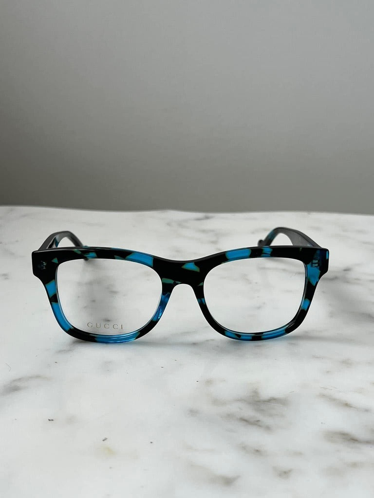 Gucci GG1332O Blue Havana Eyeglasses Frames