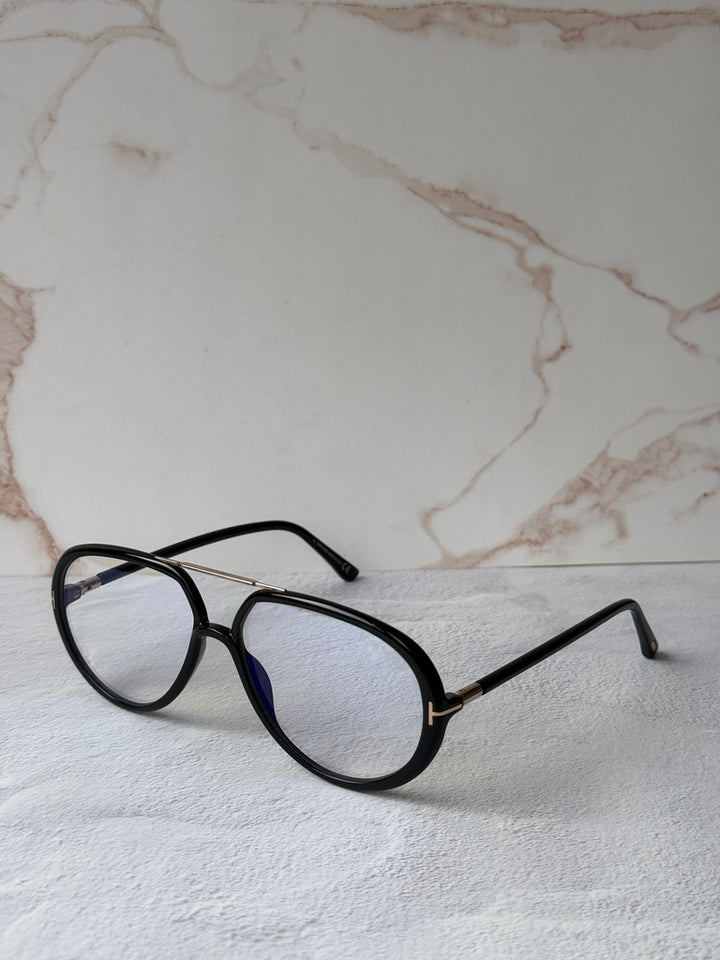 Tom Ford FT5838-B Black Aviator Bluelight Frames