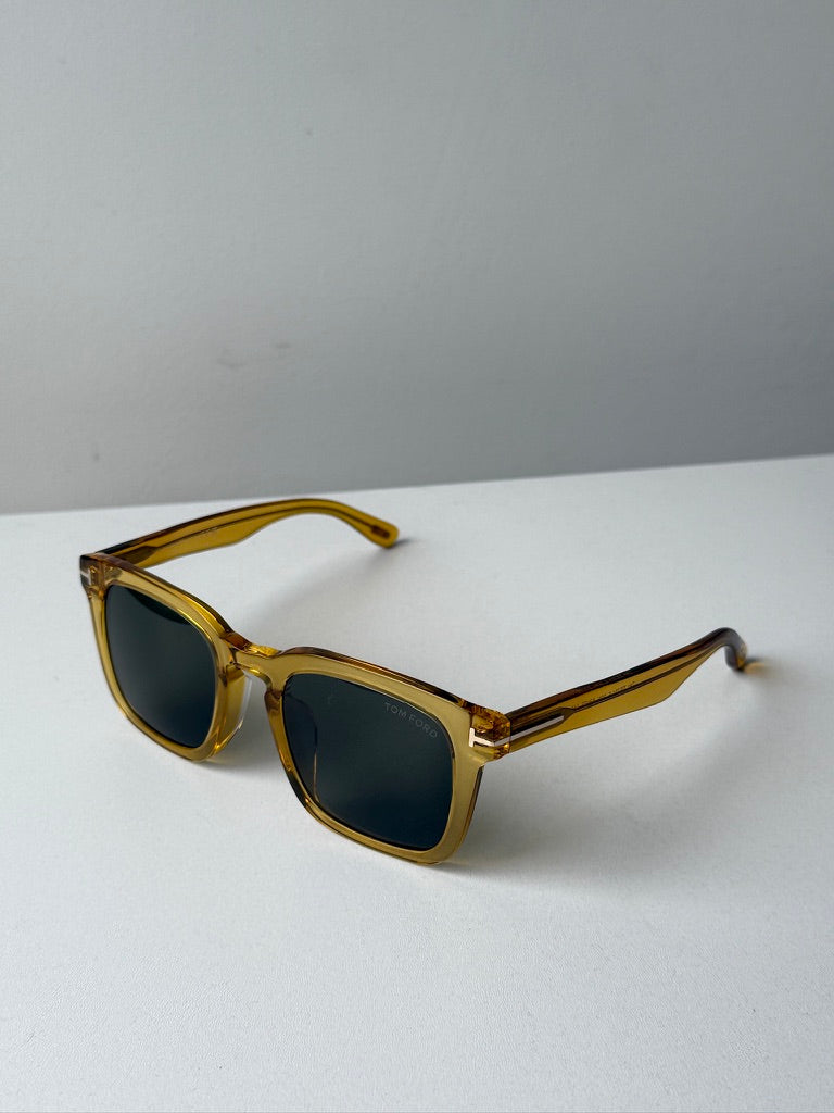 Tom Ford Dax FT0751 Transparent Yellow Sunglasses