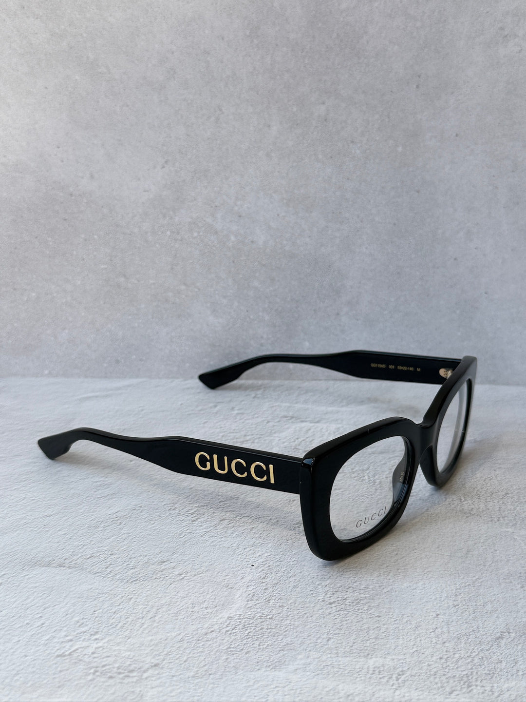Gucci GG1154O Thick Rim Logo Frames in Black