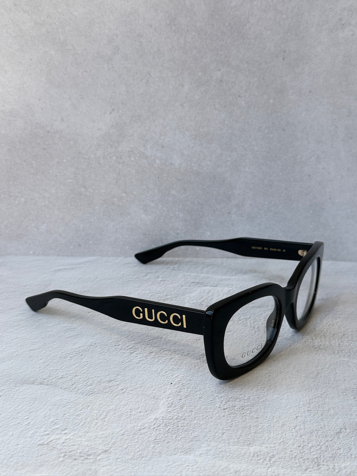 Gucci GG1154O Thick Rim Logo Frames in Black