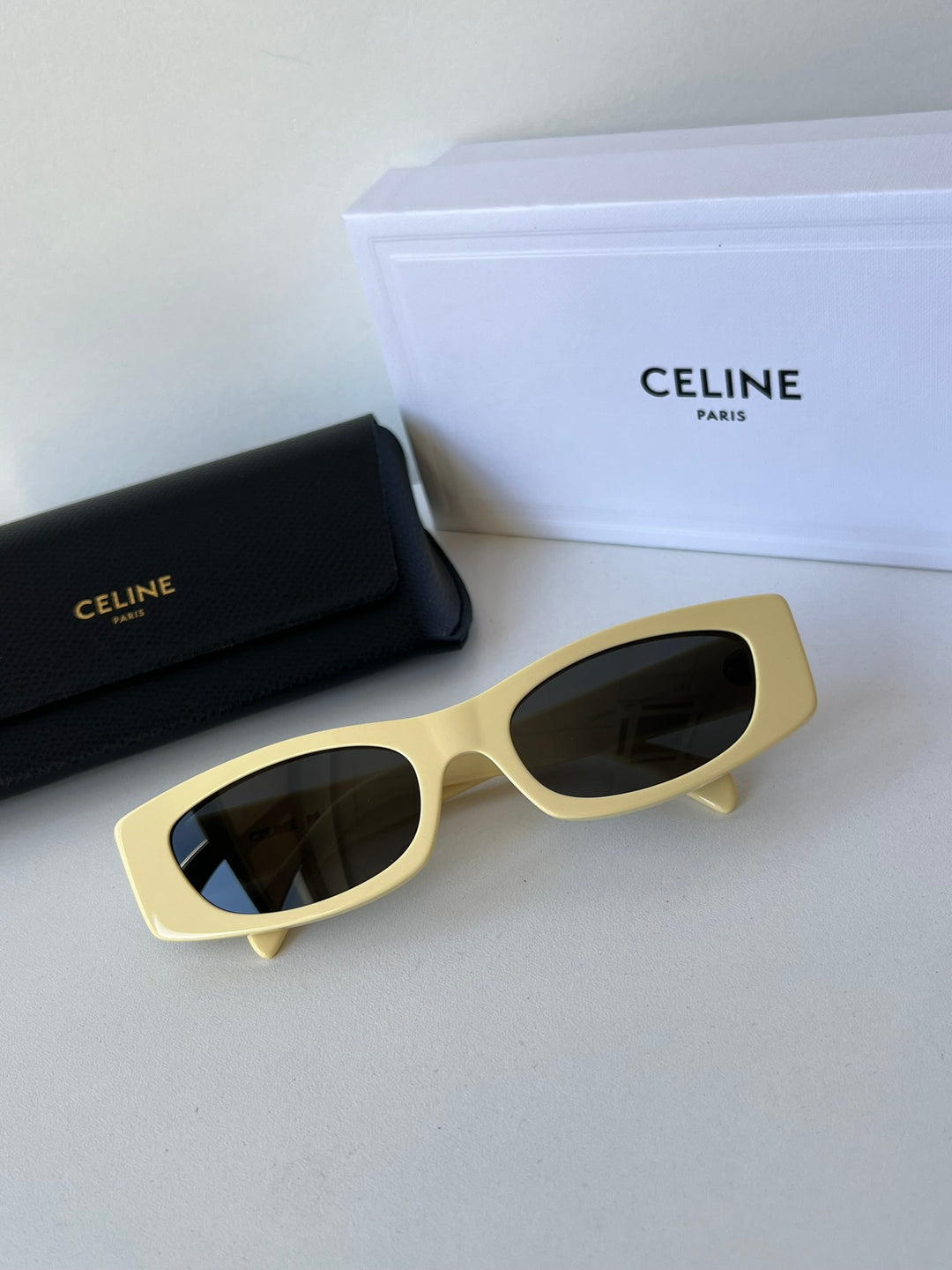 Celine CL40245U Yellow Cat Eye Sunglasses