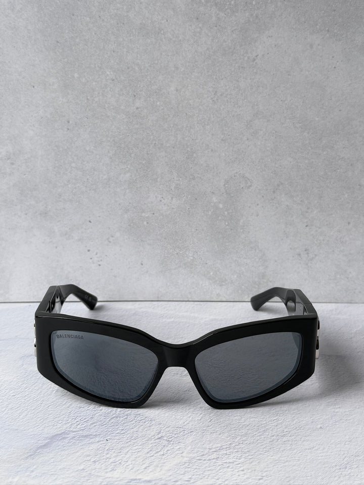 Balenciaga BB0321S Sunglasses in Grey Mirror - Product Image 3 - Designer Daydream