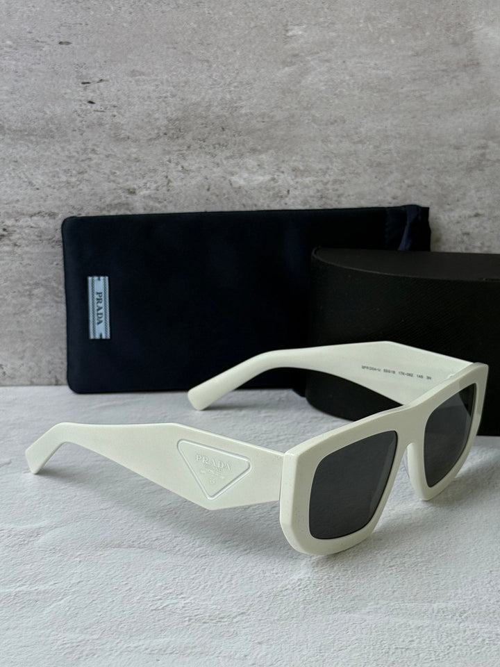 Prada PR D04SU Aviator Sunglasses in White