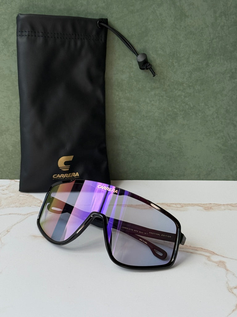 Gafas de Sol Carrera 1001/S Aviator en Polarizado Negro Rojo