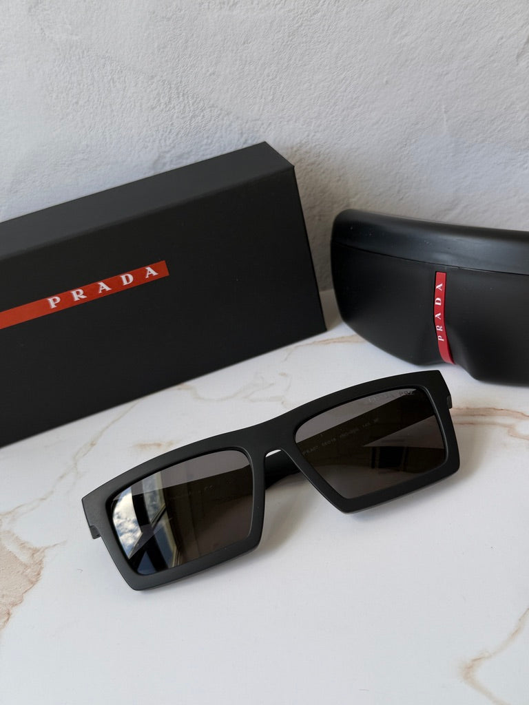 Prada Sport PS A07S Sunglasses in Black Polarized