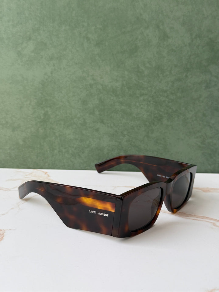 Saint Laurent SL654 Sunglasses in Havana Brown