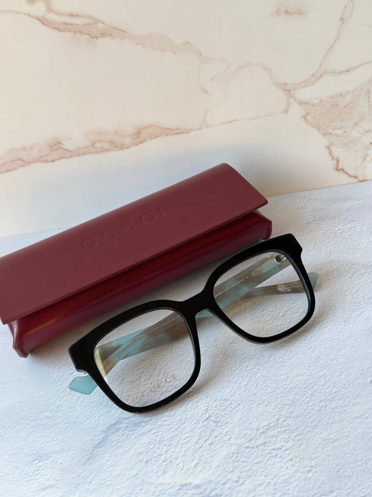 Gucci GG0958O Square Frames in Black Blue