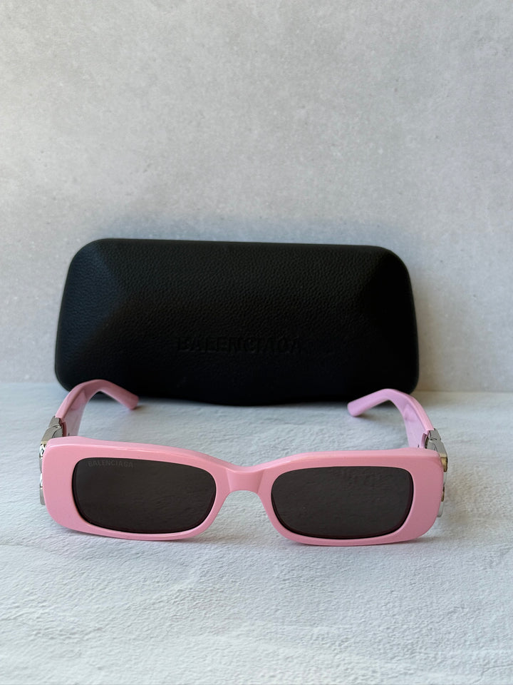Balenciaga BB0096S Logo Sunglasses in Pink