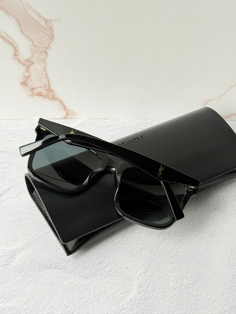 Saint Laurent SL M170 Square Sunglasses in Black