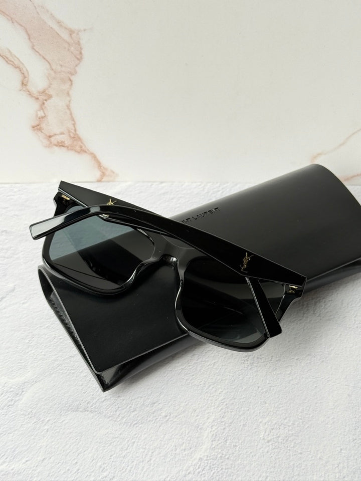 Saint Laurent SL M170 Square Sunglasses in Black