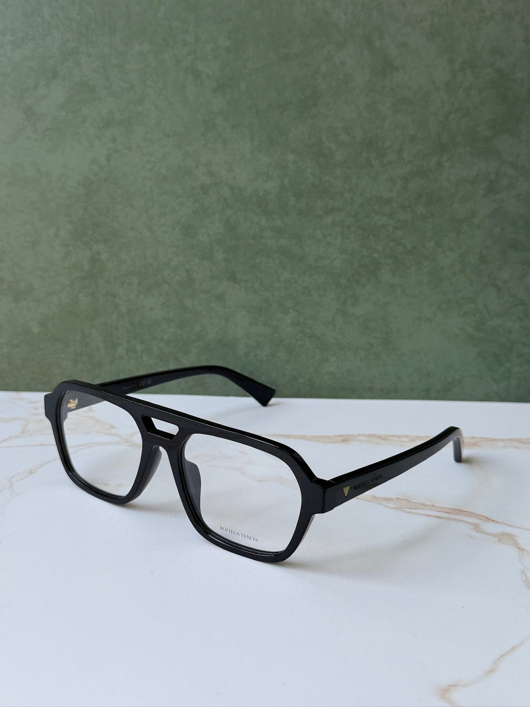 Bottega Veneta BV1336OA Black Pilot Frames
