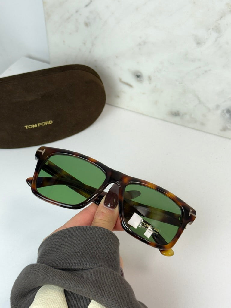 Tom Ford Buckley TF0906 Sunglasses in Havana Brown Green