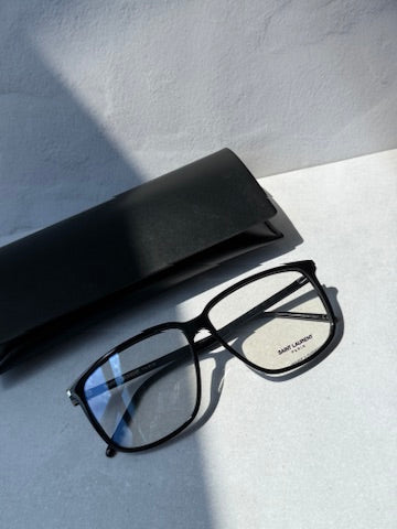 Monturas de anteojos Saint Laurent SL291 Mica Cat Eye en marrón