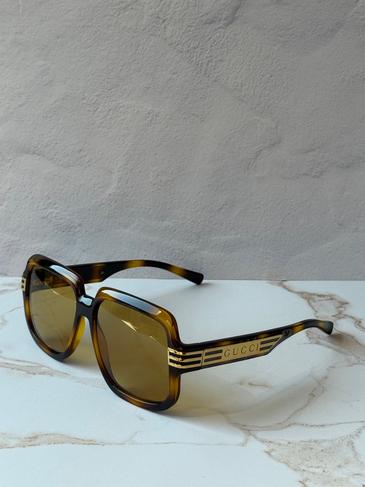 Gucci GG0979S Unisex Square Sunglasses in Brown
