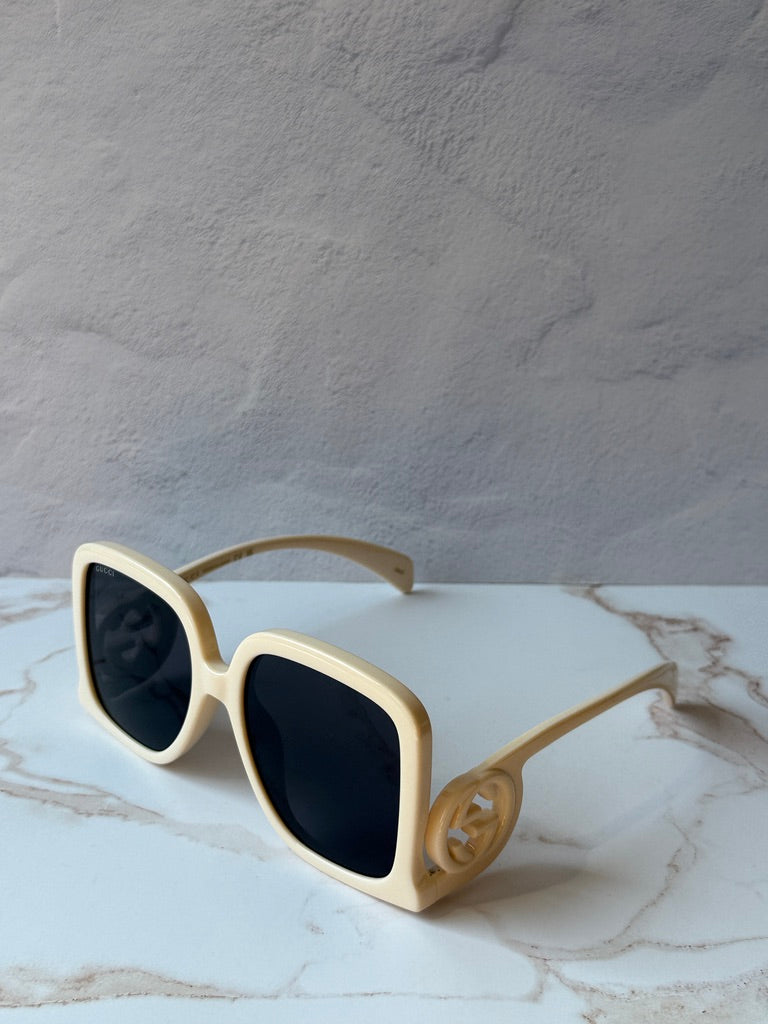 Gucci GG1326S Oversized Square Sunglasses in Ivory Grey