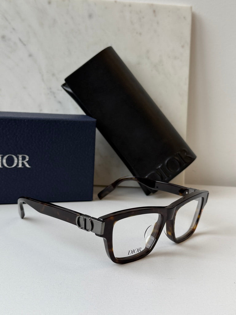 Dior IconO S1F Eyeglasses Frames in Havana Brown