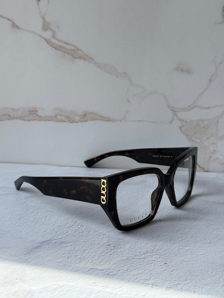 Gucci GG2042O Square Frames in Havana Brown