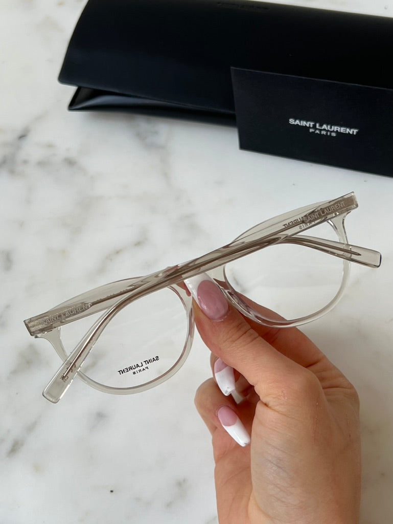 Saint Laurent SL589 Eyeglasses Frames in Clear