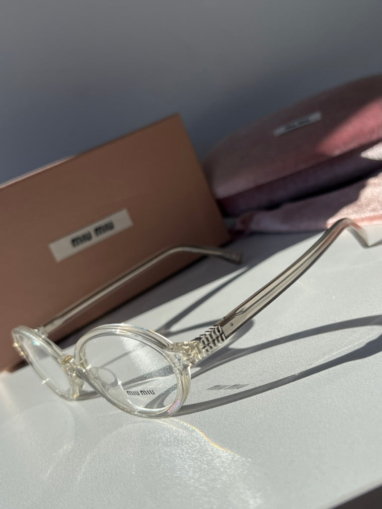 Miu Miu MU01XV Regard Hemp Transparent Frames