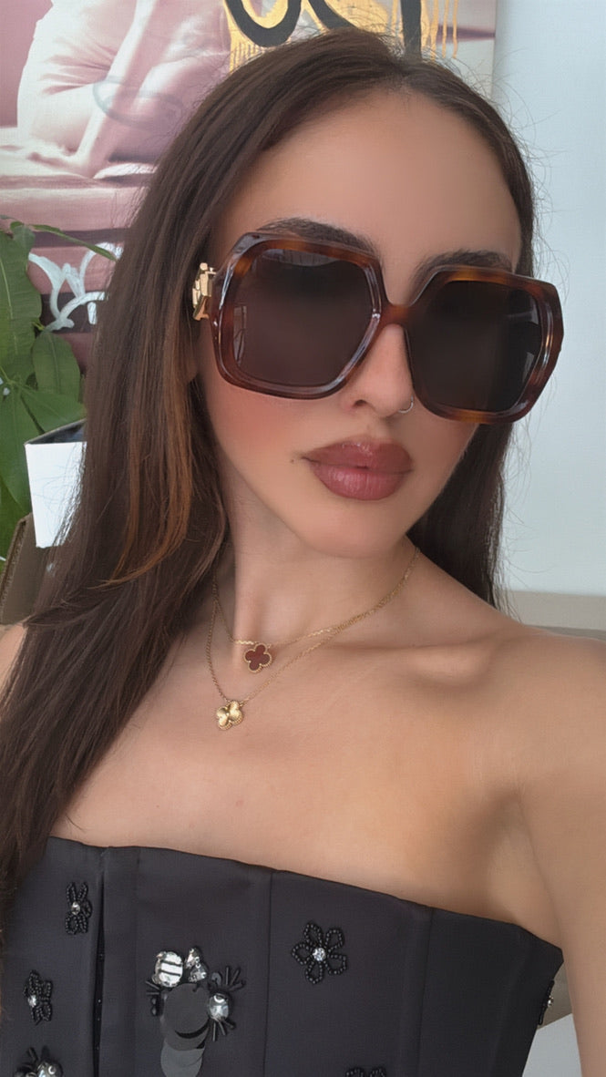 Fendi FF Diamonds FE40139I Sunglasses in Brown