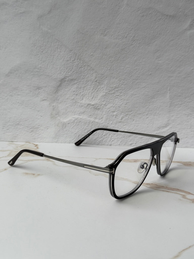 Tom Ford FT5943-B Brown Aviator Bluelight Frames