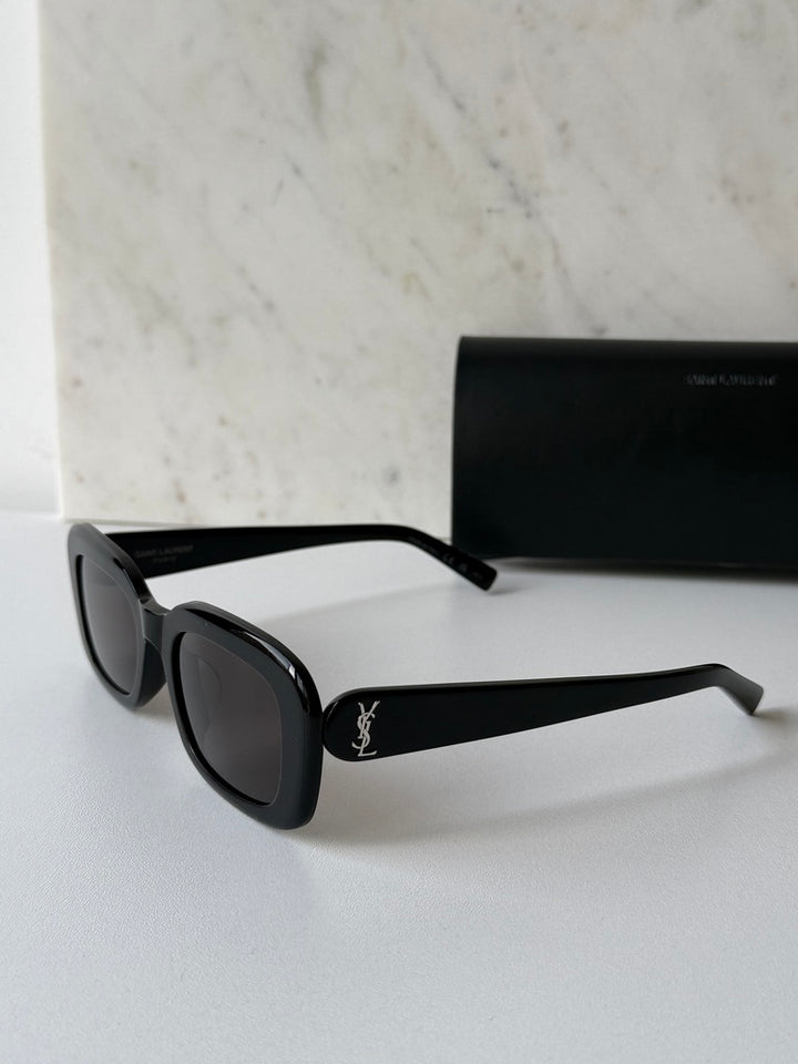 Saint Laurent SL M130 Sunglasses in Black Silver