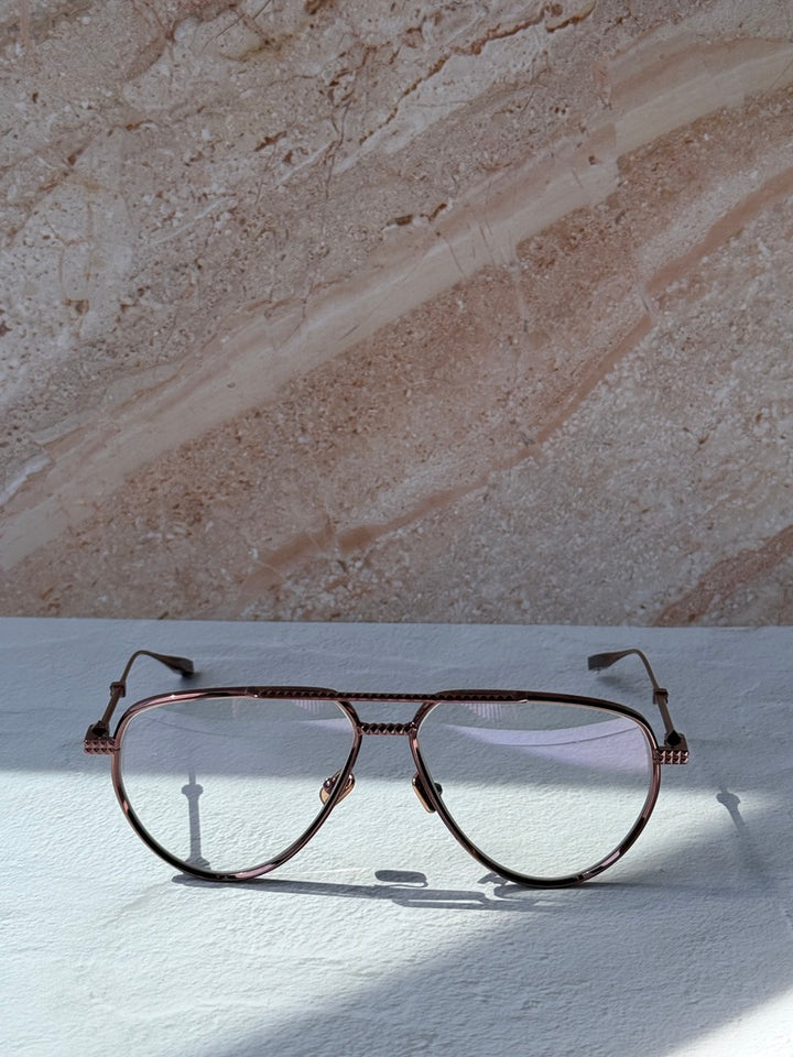 Valentino VLX133-C Rose Gold Aviator Pilot Frames