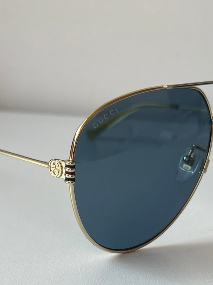 Gafas de sol de aviador doradas Gucci GG1288SA