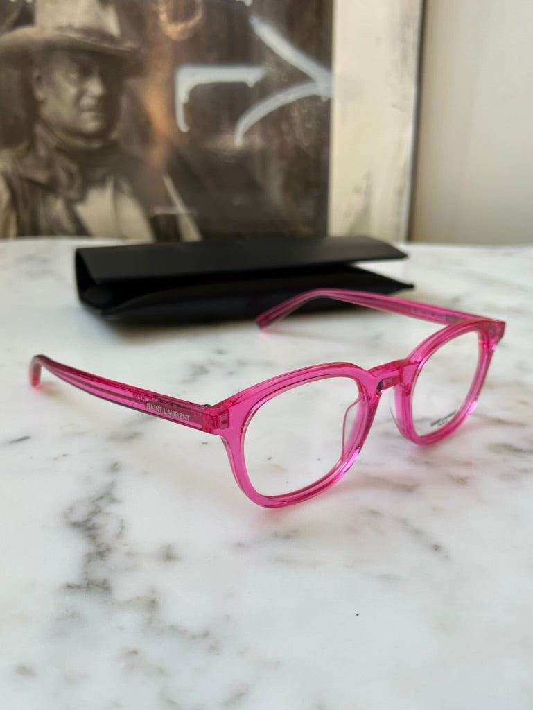 Saint Laurent SL588 Eyeglasses Frames in Pink
