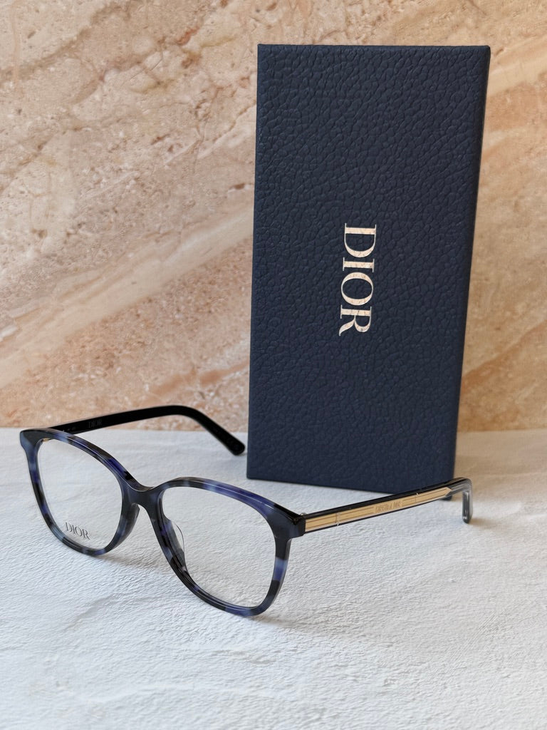 Dior SpiritO B2I Cat Eye Frames in Havana Blue