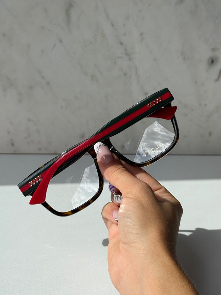 Monturas de ojos de gato Gucci GG0634O en marrón