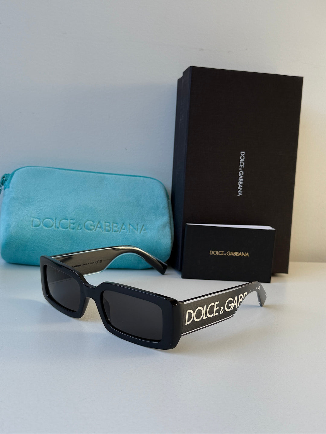 Dolce & Gabbana DG6187 Black Rectangular Sunglasses