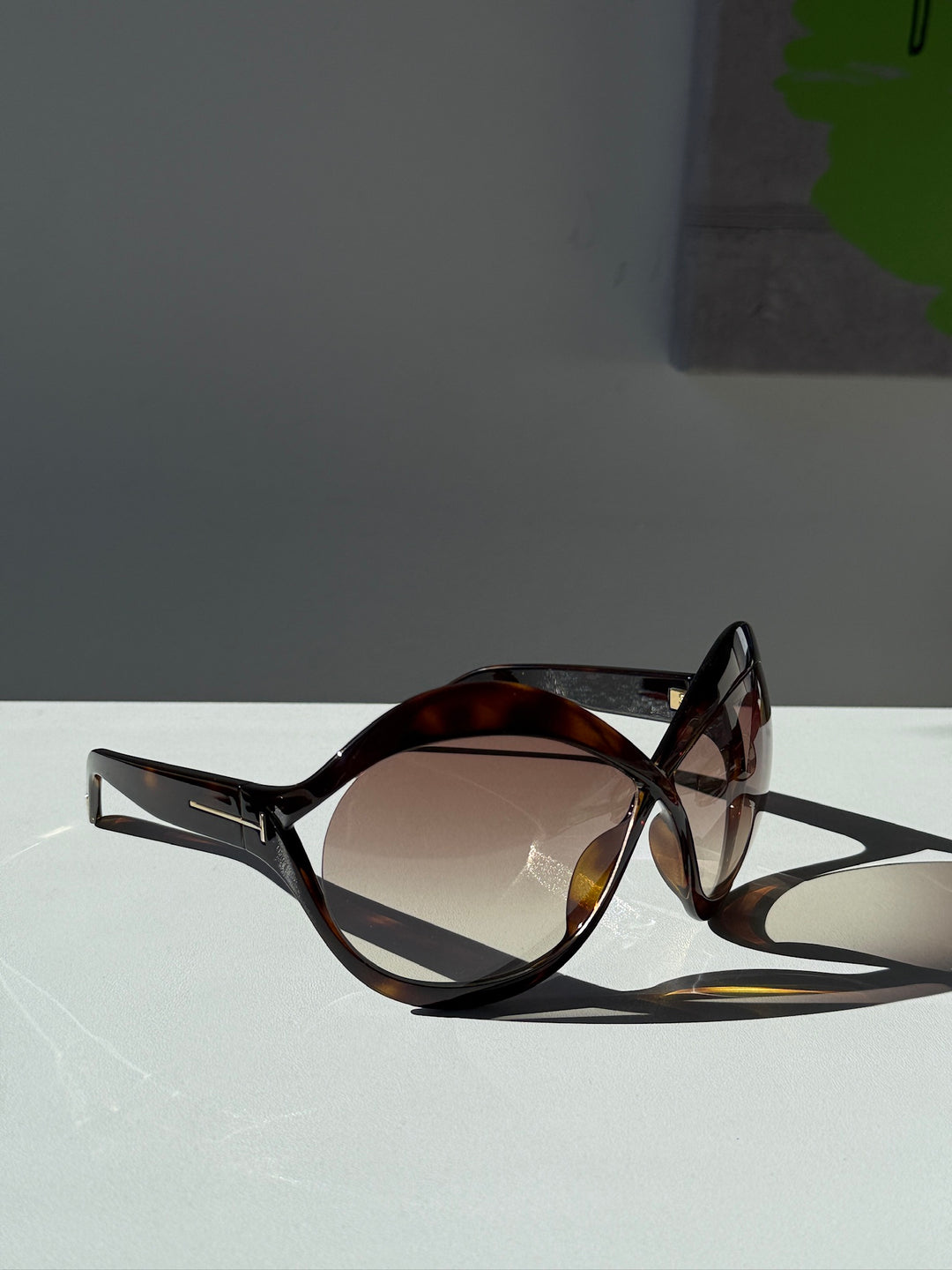 Tom Ford Carine FT0902 Havana Brown Mask Sunglasses