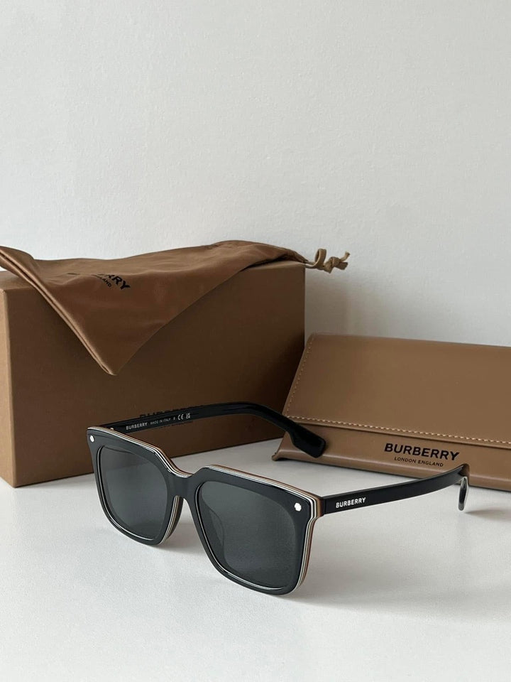 Burberry BE4337F Carnaby Black Sunglasses