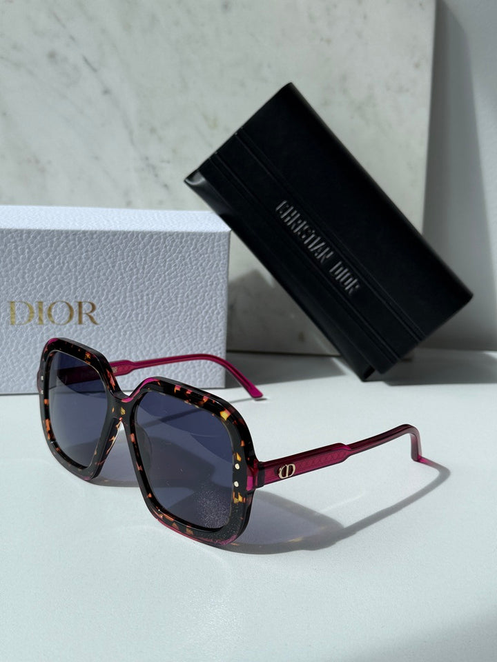 Gafas de sol extragrandes Dior Archdior en dorado 