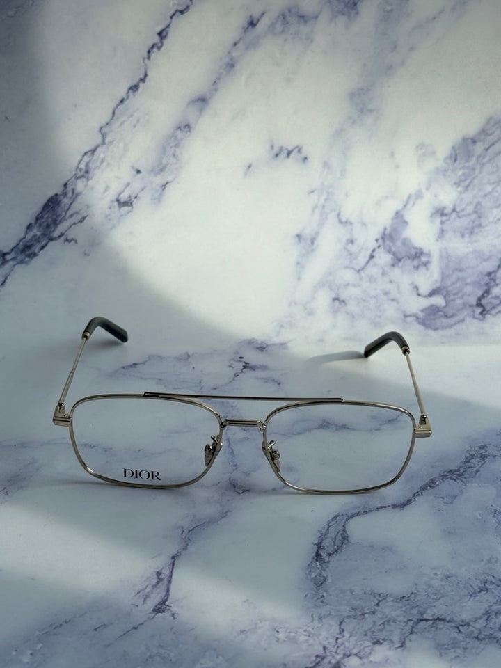 Dior BlacksuitO N2U Metal Aviator Frames in Gold