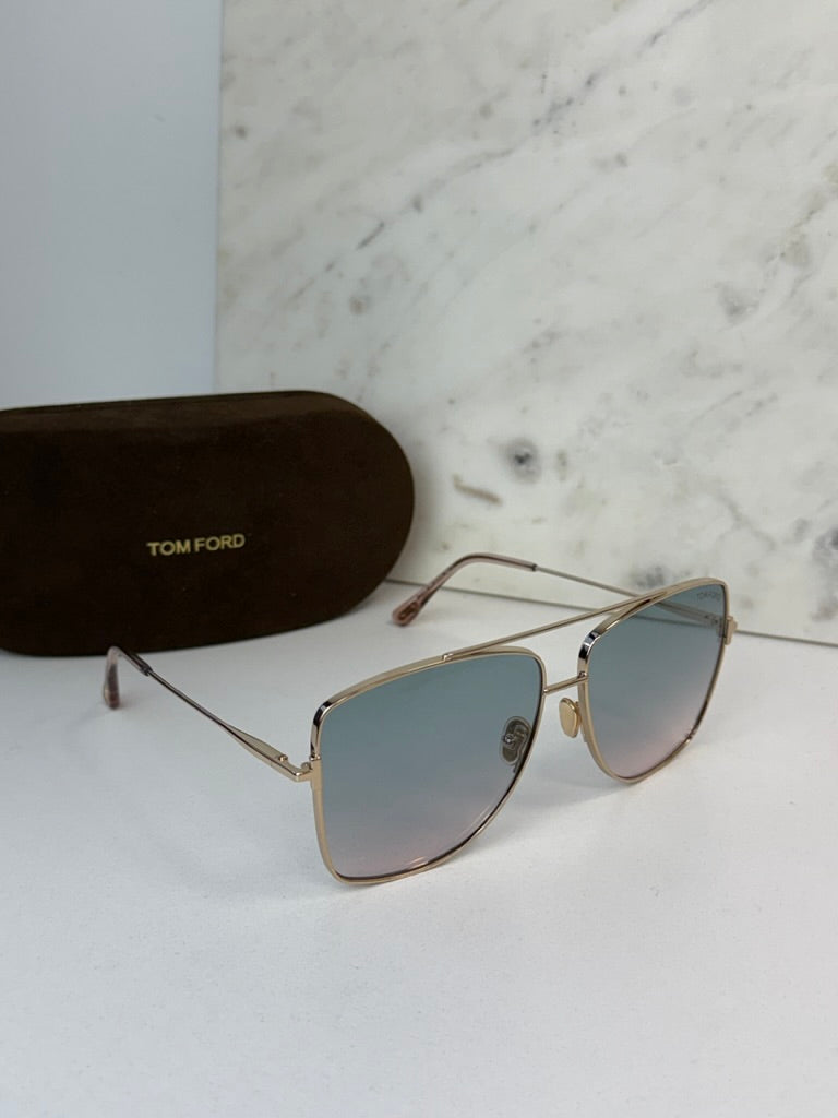 Tom Ford Reggie FT0838 Aviator Sunglasses in Blue Lens