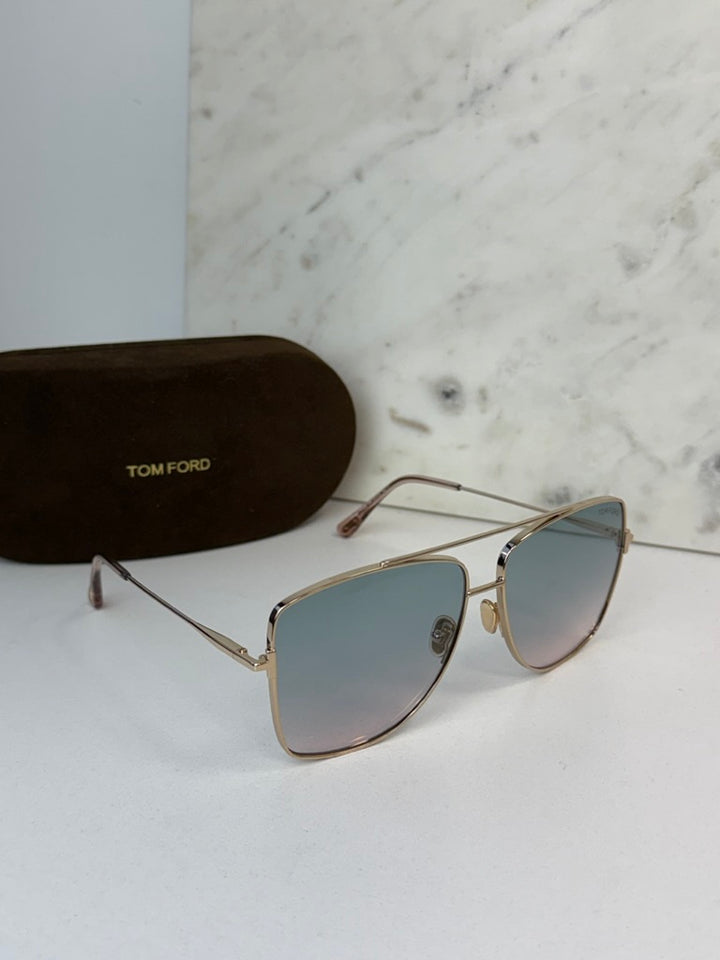 Tom Ford Reggie FT0838 Aviator Sunglasses in Blue Lens