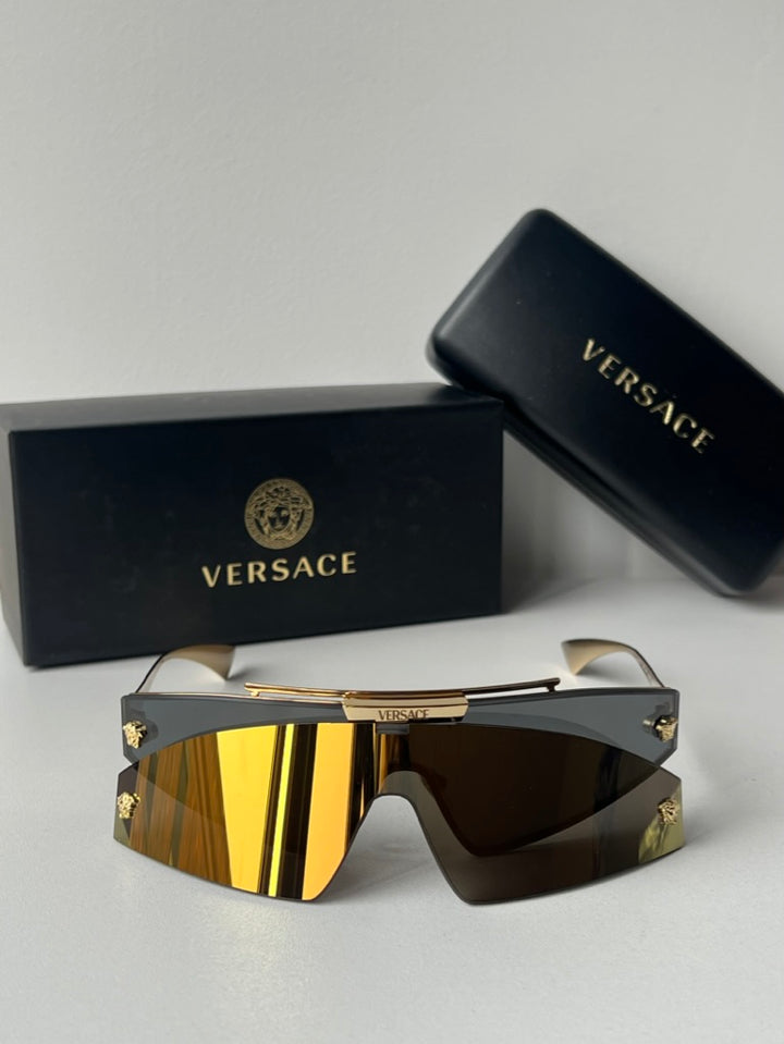 Versace VE2265 2 Lens Shield Sunglasses in Black