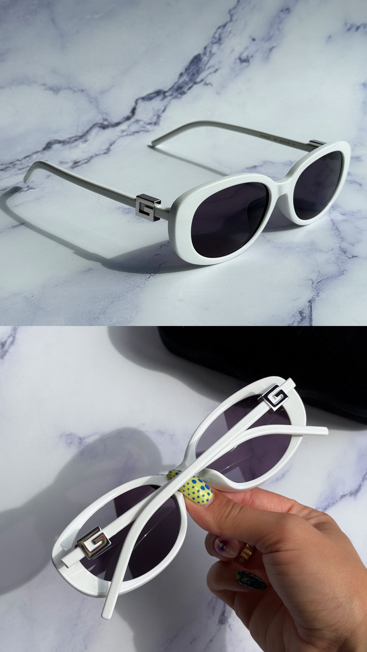 Gucci GG1684SA G String White Sunglasses – Designer Daydream