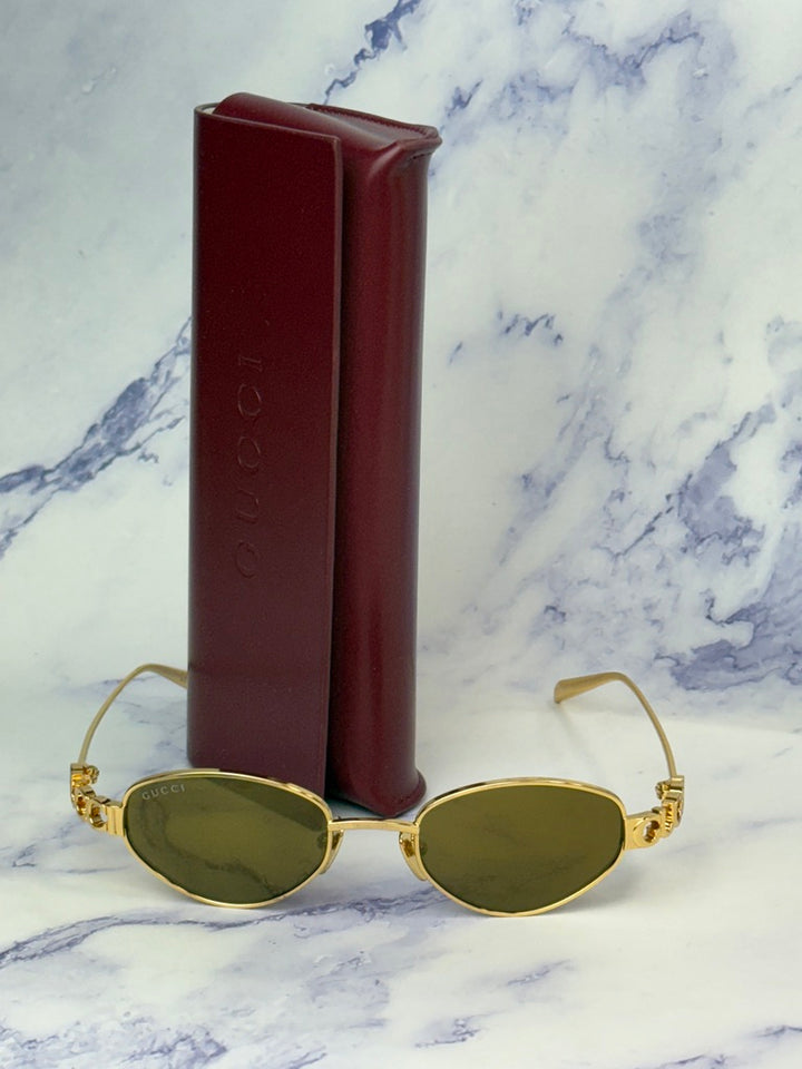 Gucci GG1935S Geometric Sunglasses in Gold