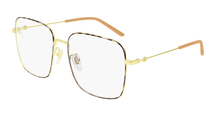 Gucci GG0445O Eyeglasses Frames in Gold Brown