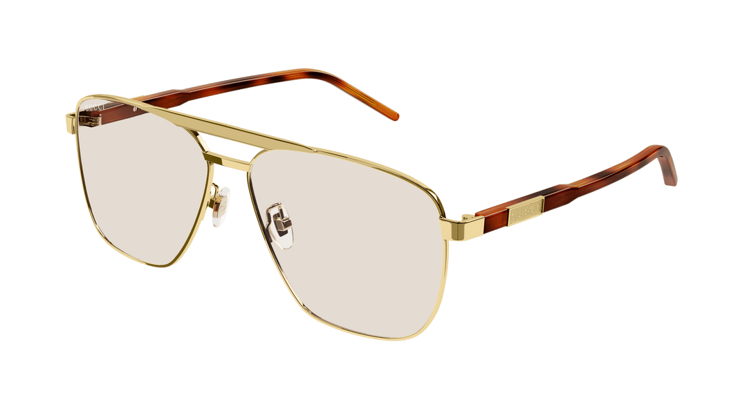 Gucci GG1164S Aviator Sunglasses in Gold Yellow