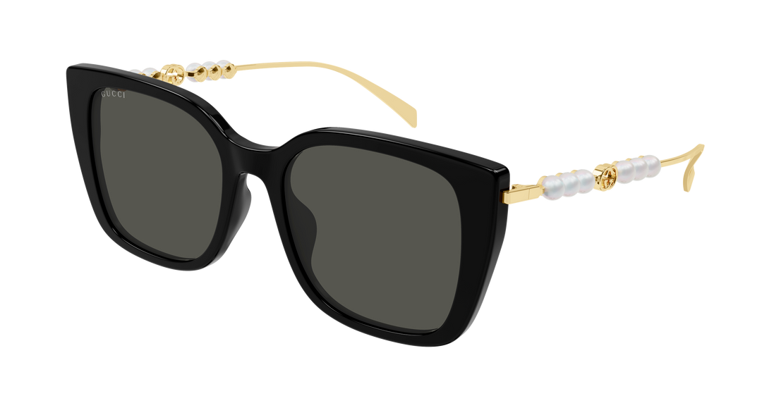Gucci GG1971SA Square Pearl Sunglasses in Black