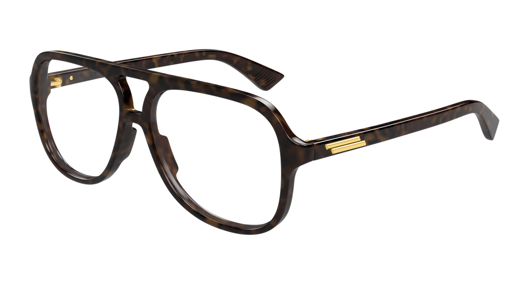 Bottega Veneta BV1417O Havana Pilot Frames