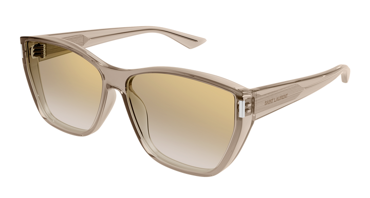 Saint Laurent SL758/F Mask Sunglasses in Champagne Mirror