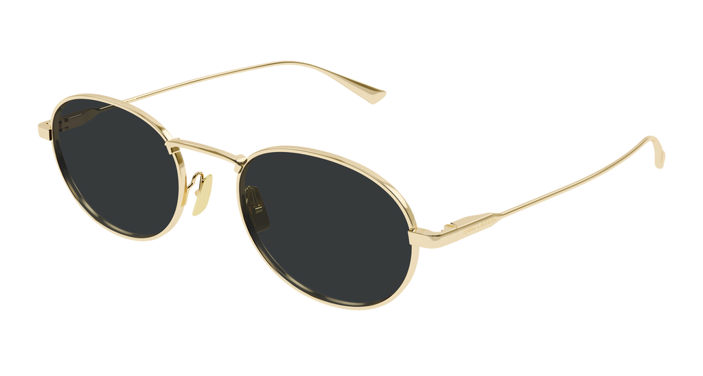 Saint Laurent SL799 Round Metal Sunglasses in Gold – Designer Daydream