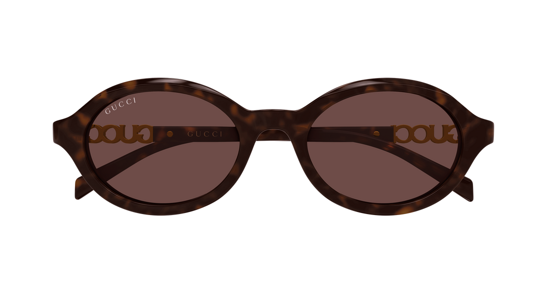 Gucci GG2153S Oval Sunglasses in Havana Brown
