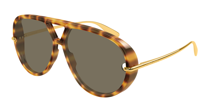 Bottega Veneta BV1274S Tortoiseshell Aviator Sunglasses